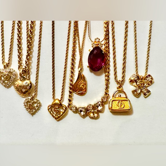 Vintage Gold Plated Dior Necklaces - Picture 7 of 12